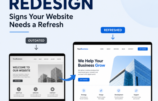 Business website redesign